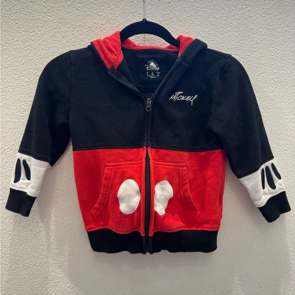 Disney Parks Authentic Mickey Mouse toddler costume hoodie jacket.